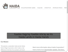 Tablet Screenshot of haidacorporation.com